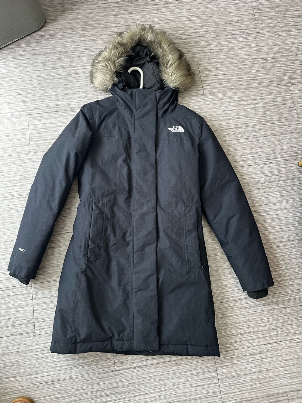 The North Face Black Women's Arctic Parka with Faux Fur Hood